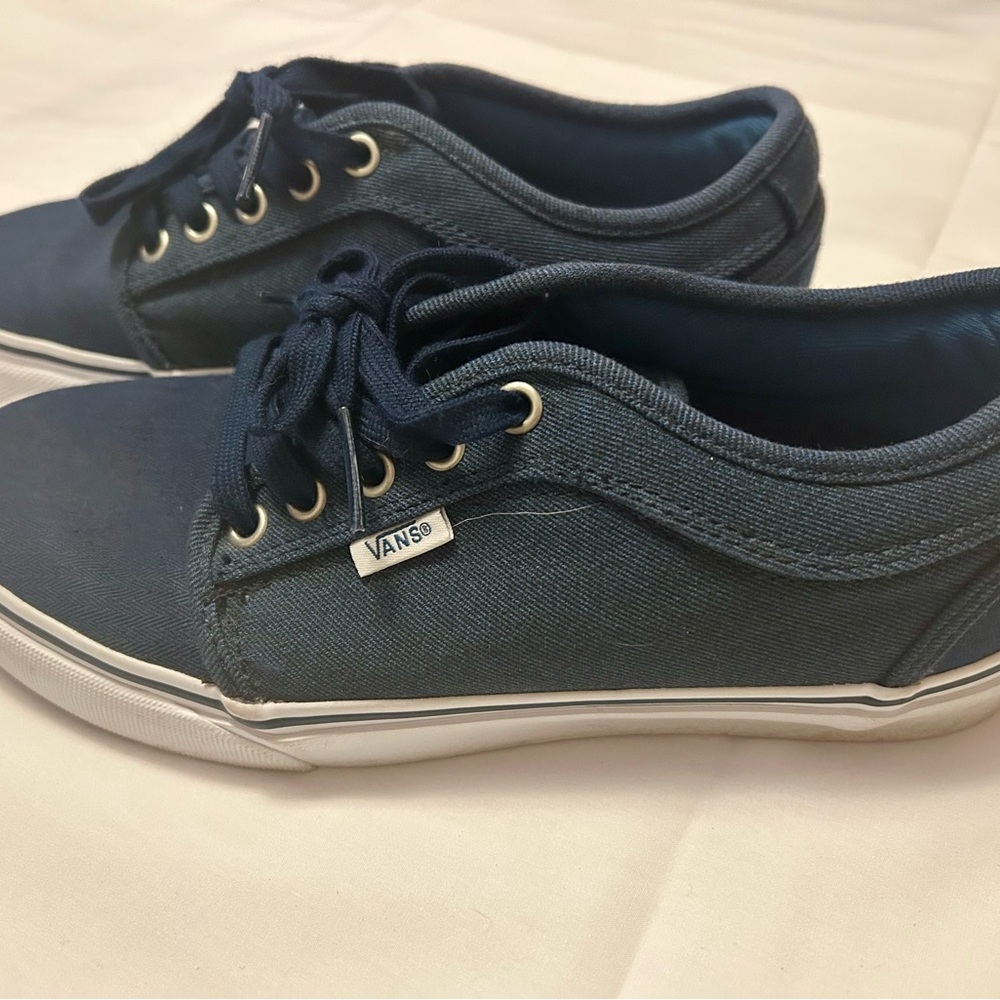Vans Men’s Dark Blue Canvas Sneakers
